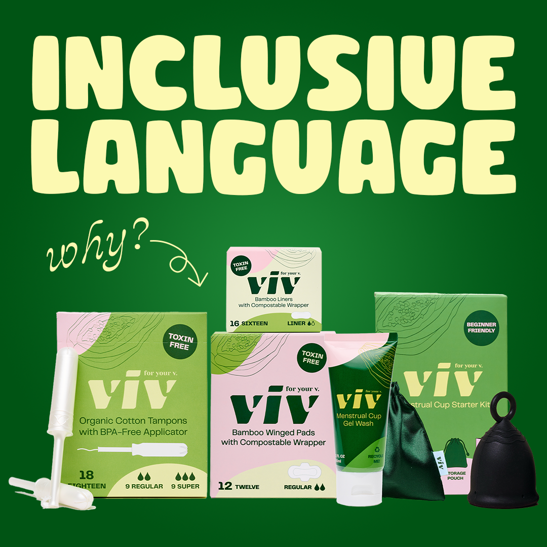 Why is using inclusive language important for period care?