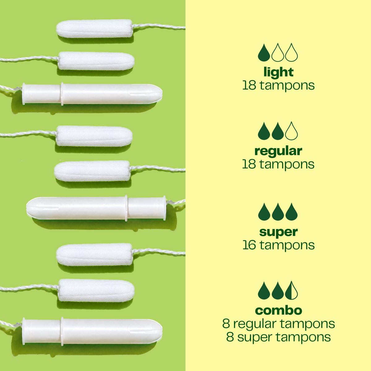 Organic Cotton Tampons Bundle