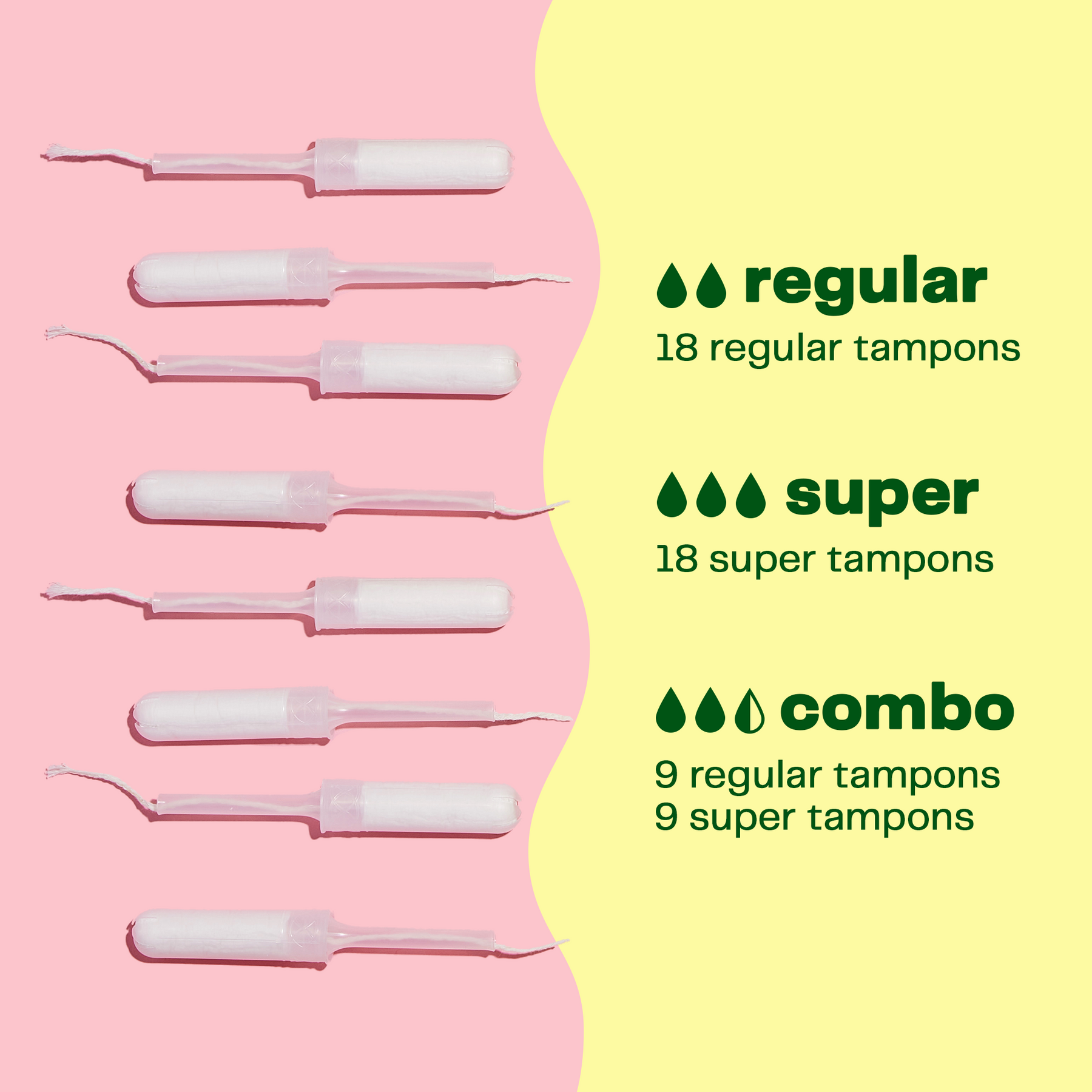 100% Natural Cotton BPA-Free Compact Applicator Tampons (Super) - Happy  Little Camper