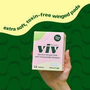 Viv Extra-soft, toxin-free bamboo winged pads