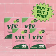 Viv Double-Winged Night Pad Bundle: Get 4 boxes of Viv Night Pads for the price of 3. Buy 3 Get 1 Free!